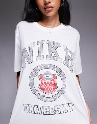 Nike Vintage Oversized Graphic T-shirt In White