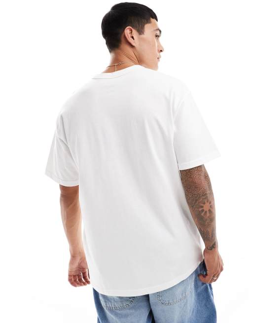 Nike – Vit t-shirt med Swoosh FM-tryck, 3 av 4