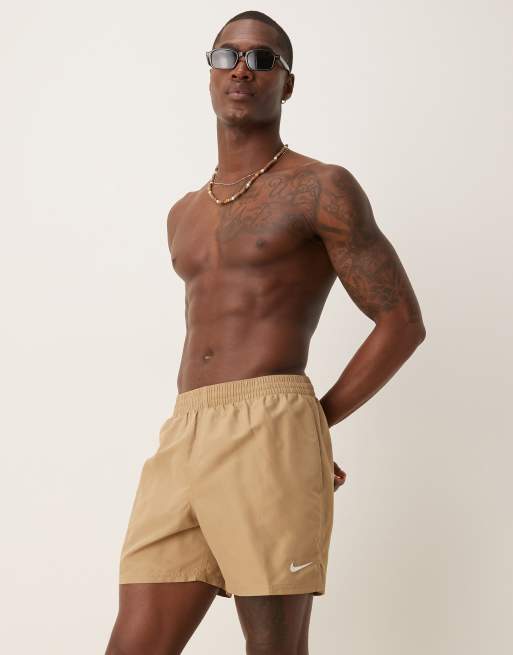 Nike – Volley-Badeshorts in Beige, 5 Zoll Schrittlänge, 4 von 4