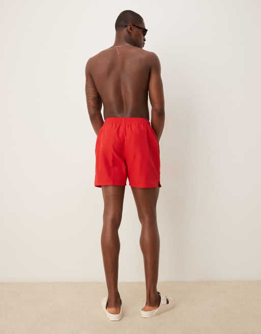 Nike – Volley-Badeshorts in Rot, 5 Zoll Schrittlänge, 4 von 4