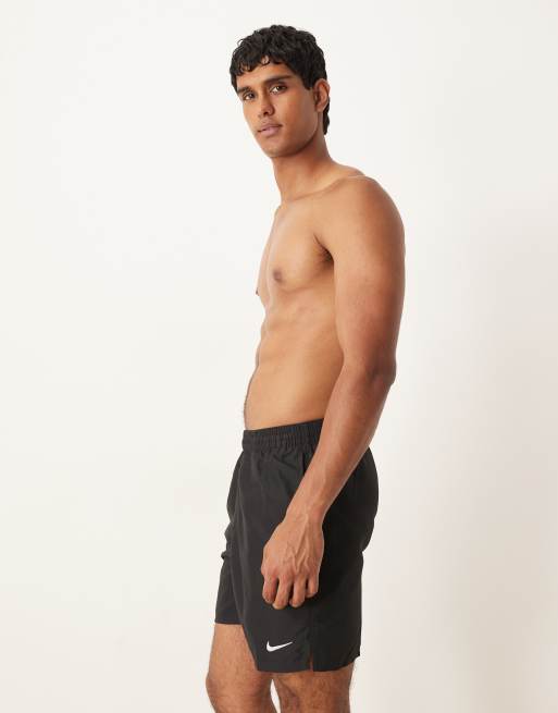 Nike – Volley-Badeshorts in Schwarz, 7 Zoll Schrittlänge, 3 von 5