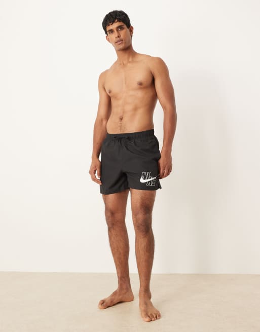Nike - Volley - Pantaloncini da bagno neri da 5“, 2 di 5