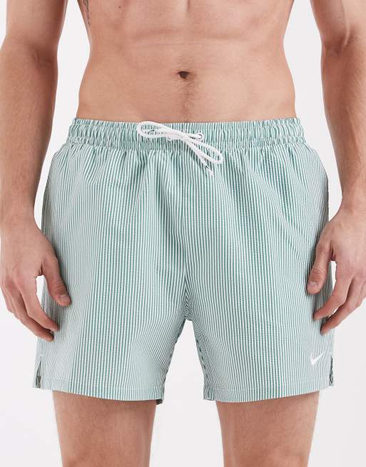 Nike - Volley - Seersucker zwemshort van 5 inch in groen, 4 van 5