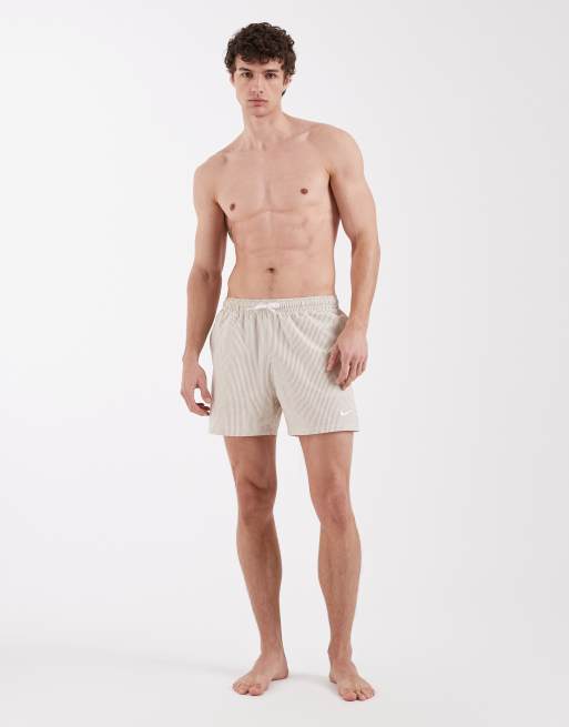 Nike - Volley - Shorts de baño de 5" beis de sirsaca, 3 de 5