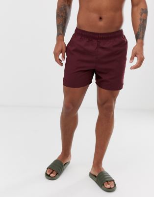 burgundy swim shorts