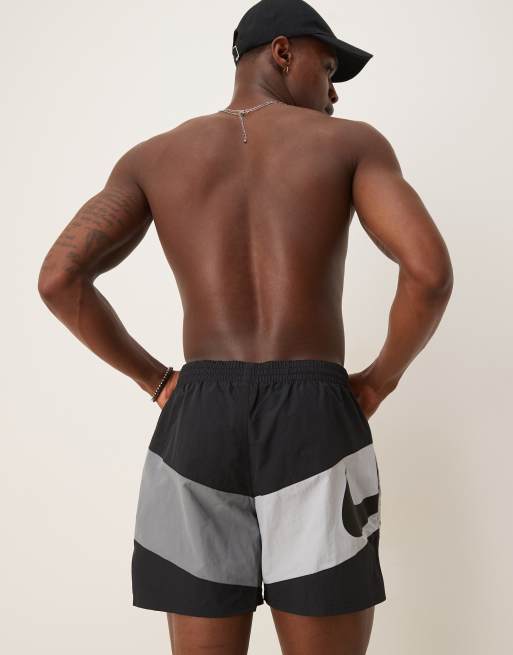 Nike Vortex 5 inch Volley swim shorts in black, 4 of 4