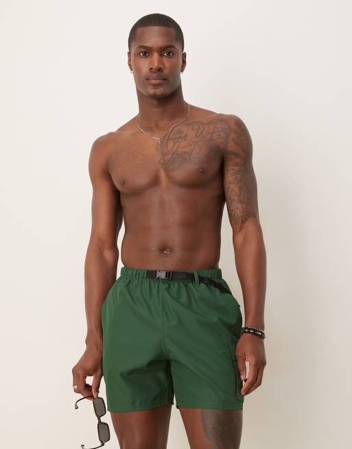 Nike Voyage 5" volley swim shorts in green, 4 of 4
