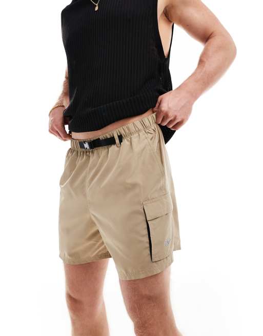 Nike – Voyage – Kakifärgade badshorts i volleystil, 5 tum