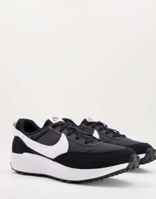 Nike Waffle Debut Mens Suede Workout Running Shoes In Multi