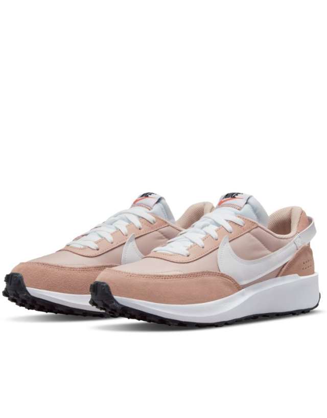 Nike Waffle Debut sneakers in pink oxford