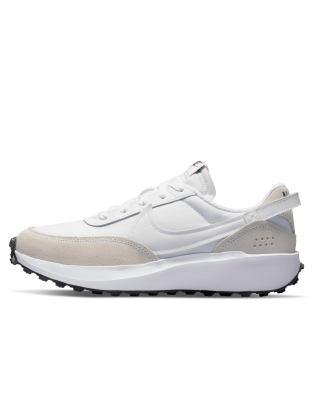 Nike Waffle Debut Sneakers In White In White
