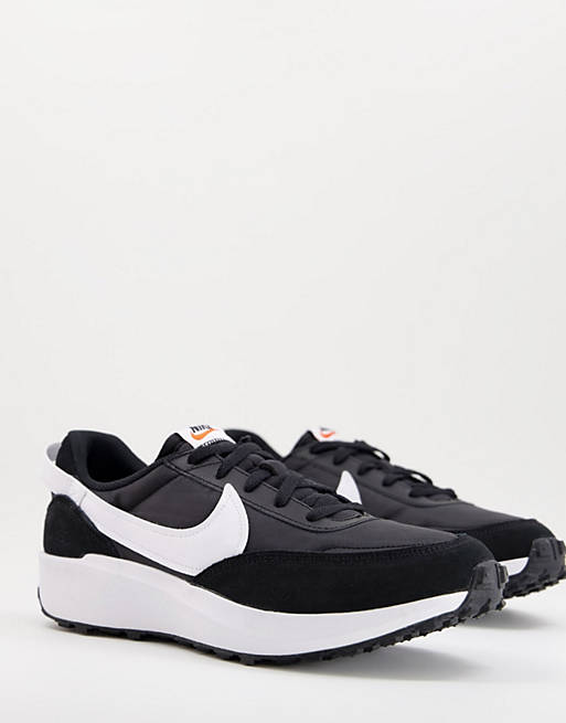asos.com | Nike Waffle Debut trainers in black and white