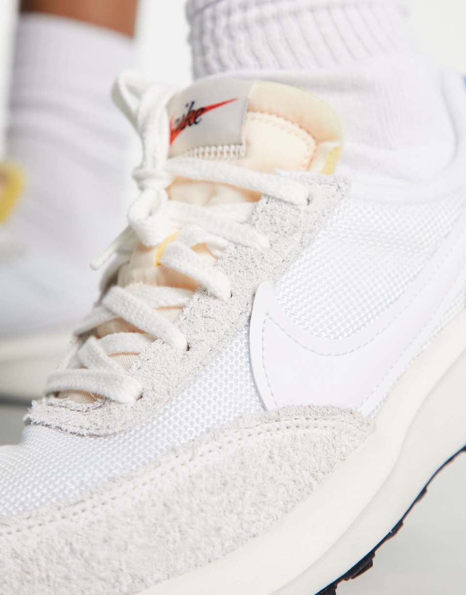 Nike Waffle Debut vintage trainers in summit white and game royal 1