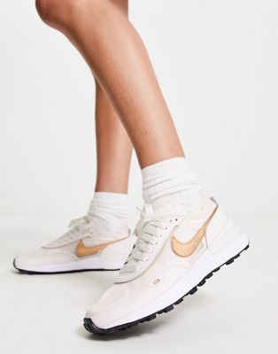 Nike Waffle One Mesh trainers in pink - ASOS Price Checker