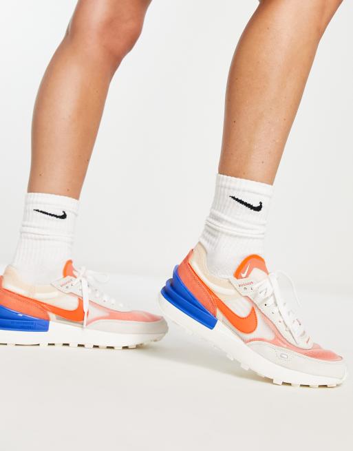 Blue and shop orange nike trainers