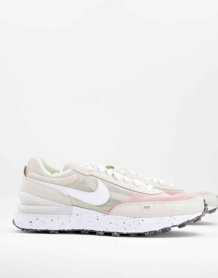 Nike Waffle One Crater Revival trainers in stone-White