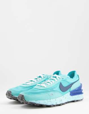 Nike Waffle One Crater Sneakers In Dynamic Turquoise-blues In Blues