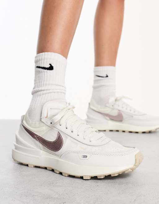 Nike Waffle One ESS sneakers in white