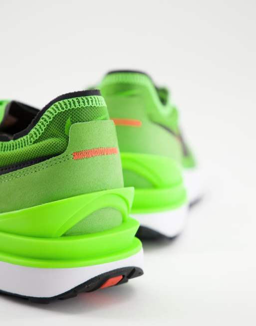 Nike green shop mesh trainers