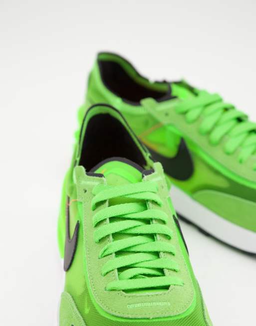 Nike green 2025 mesh trainers