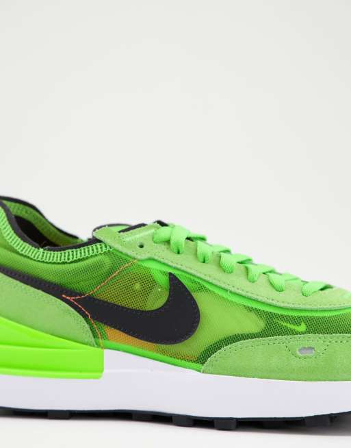 Nike green 2025 mesh trainers