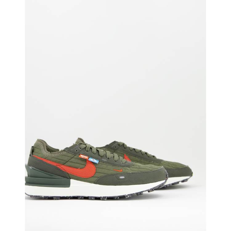 Nike Waffle One Premium sneakers in medium olive - KHAKI