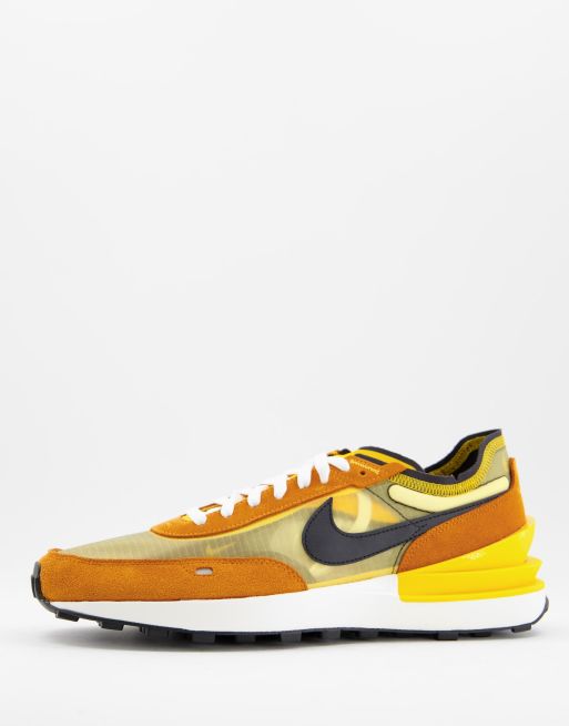 Nike – Waffle One SE – Gula träningsskor