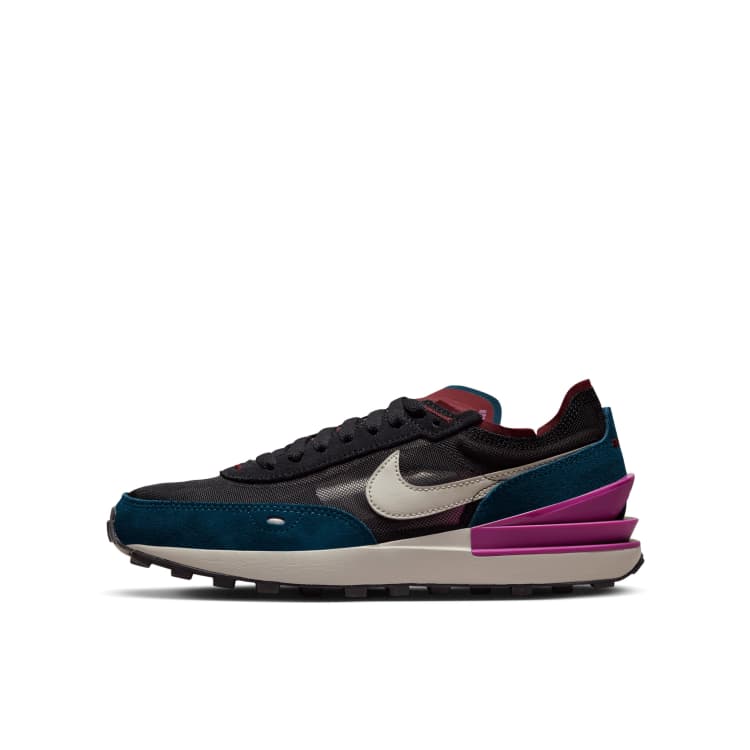 textuur Boom Dronken worden Nike Waffle One sneakers in black, green and purple | ASOS