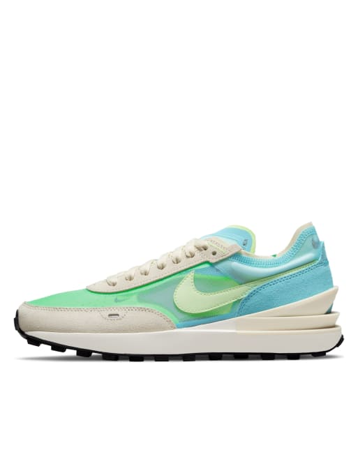 nike waffle one lime ice