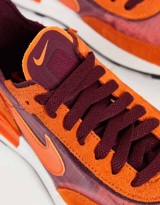 Maroon and orange store nike shoes