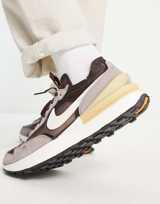 Nike Waffle One sneakers in light chocolate/nautral