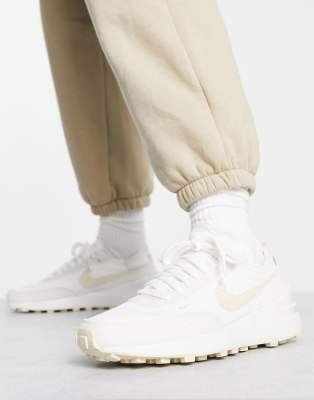 Nike Waffle One sneakers in summit white and fossil | ASOS