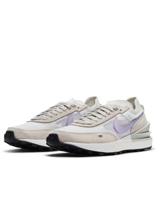 Nike Waffle One sneakers in summit white/infinite lilac