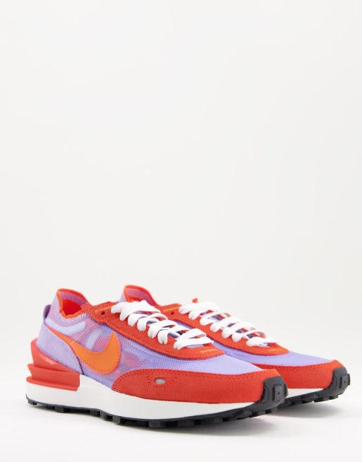 nike waffle one hyper crimson