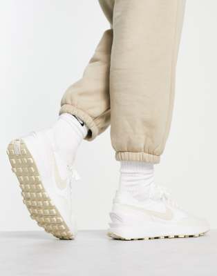 nike waffle beige
