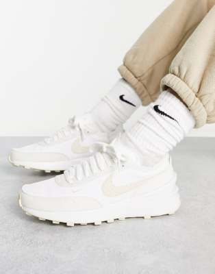 nike waffle beige