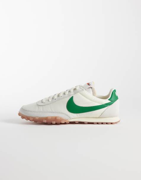 Nike Waffle Racer '26 sneakers i offwhite och grönt - view 1
