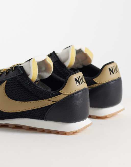 Nike Waffle Racer '26 sneakers in zwart en kaki, 2 van 5