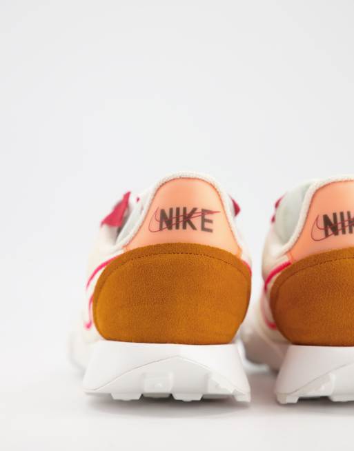 Nike - Waffle Racer 2x - Sneakers in perzik en oranje, 4 van 4