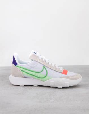 nike waffle neon