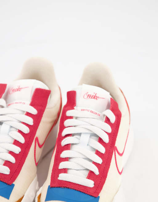 Nike - Waffle Racer 2x - Sneakers pesca e arancione, 3 di 4