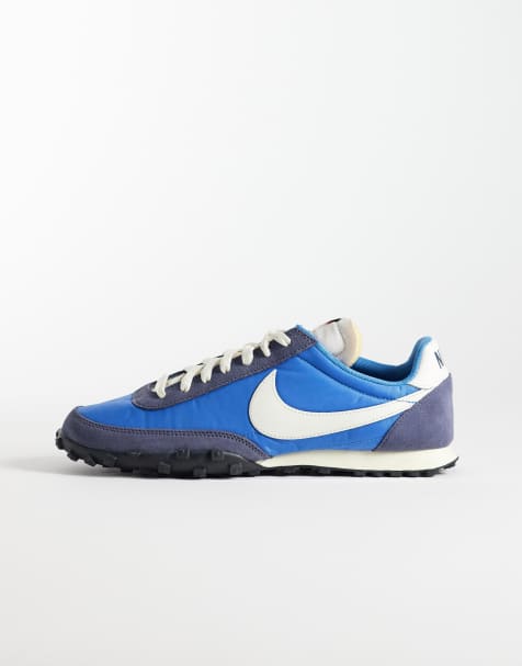 Nike - Waffle Racer - Baskets - Bleu/blanc - view 1
