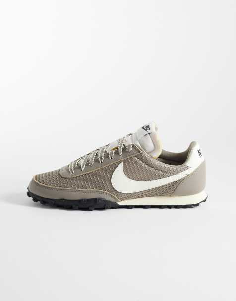 Nike - Waffle Racer - Baskets en tulle - Gris délavé - view 1