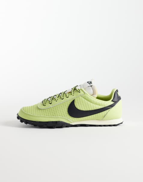 Nike - Waffle Racer - Limegrønne sneakers i mesh - view 1