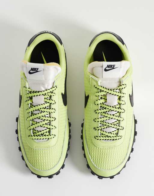 Nike – Waffle Racer – Netzstoff-Sneaker in Limettengrün, 3 von 5