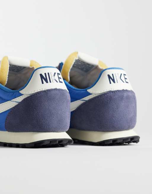 Nike - Waffle Racer - Sneakers in blauw en wit, 5 van 5