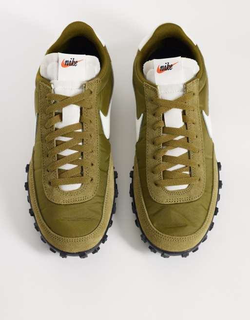 Nike Waffle Racer Shoes Mens US 6.5 Green 316658-300 2012 Sneakers Rare Nike Waffle Racer sneakers in green and white | ASOS main image 4