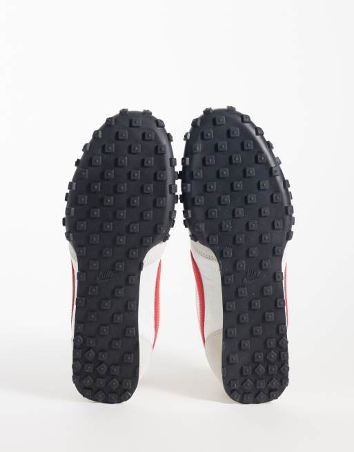 Nike Waffle Racer sneakers in white and red, 5 of 5