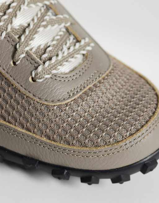 Nike - Waffle Racer - Vasket grå sneakers i mesh, 3 af 5