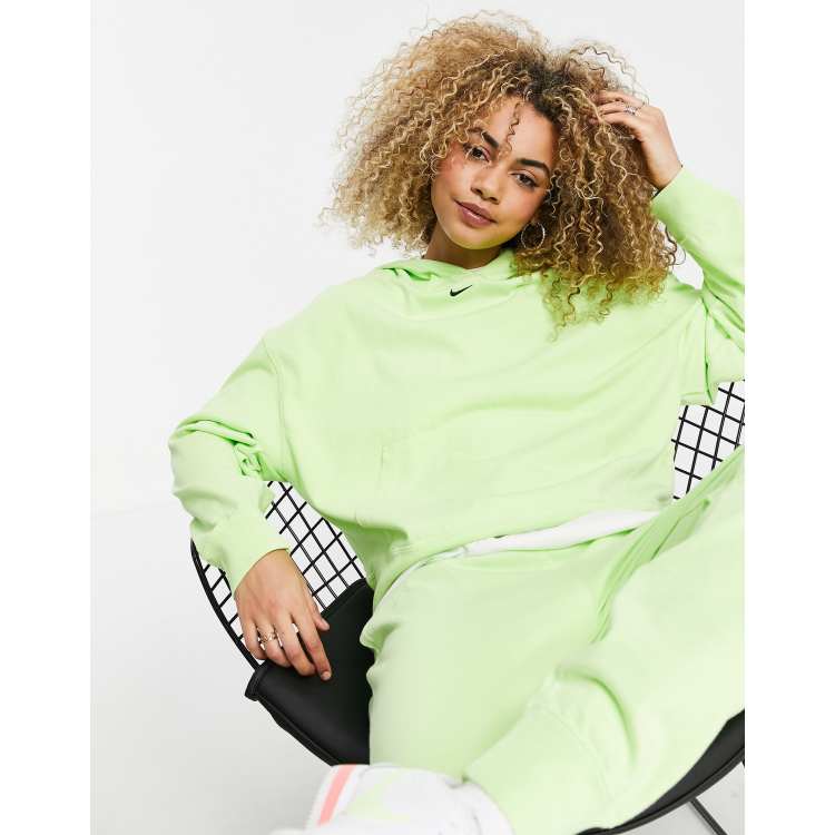 Neon green hoodie dress sale